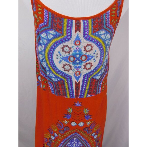 World Market S/M Boho Tribal Sleeveless Dress Rayon - Picture 11 of 14